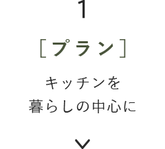 1［プラン］キッチンを暮らしの中心に